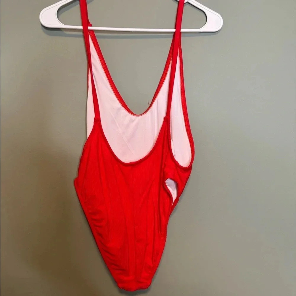 Nasty Gal‎ Women’s One piece Red Swimsuit Size Large - Picture 3 of 6